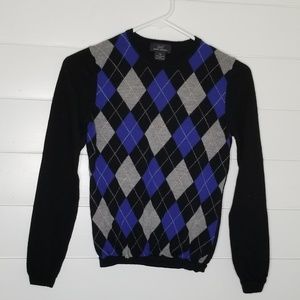 Brooks Brothers 346 Argyle Sweater XS